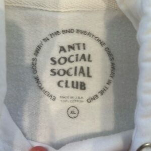 Anti Social Social Club Hoodie w/ Pink Glitter print